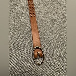 Women’s Skinny Brown Belt 37”+ Long